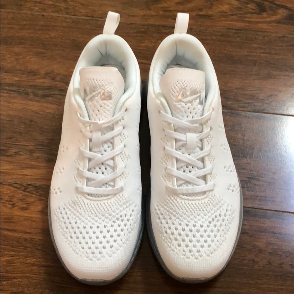 APL Size 9 White & Silver Sneakers Brand New